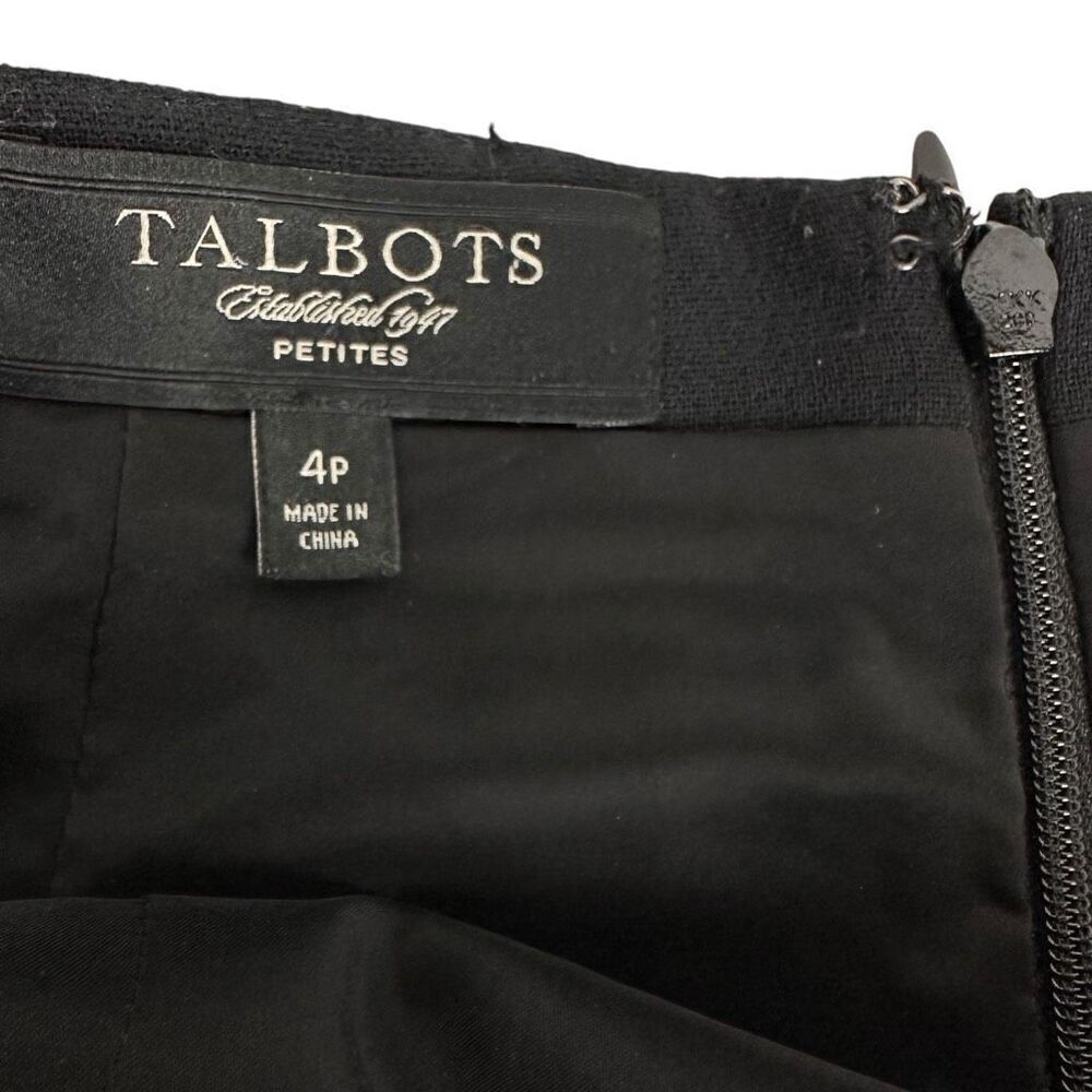 Talbots Black Midi Pencil Skirt size 4P - Picture 3 of 7